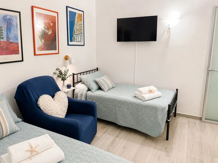 Una camera da letto